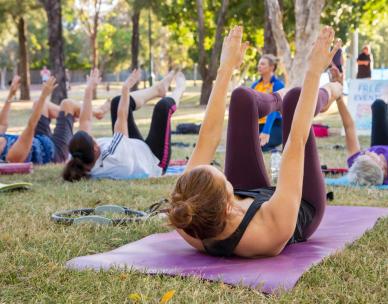 Pilates in the park