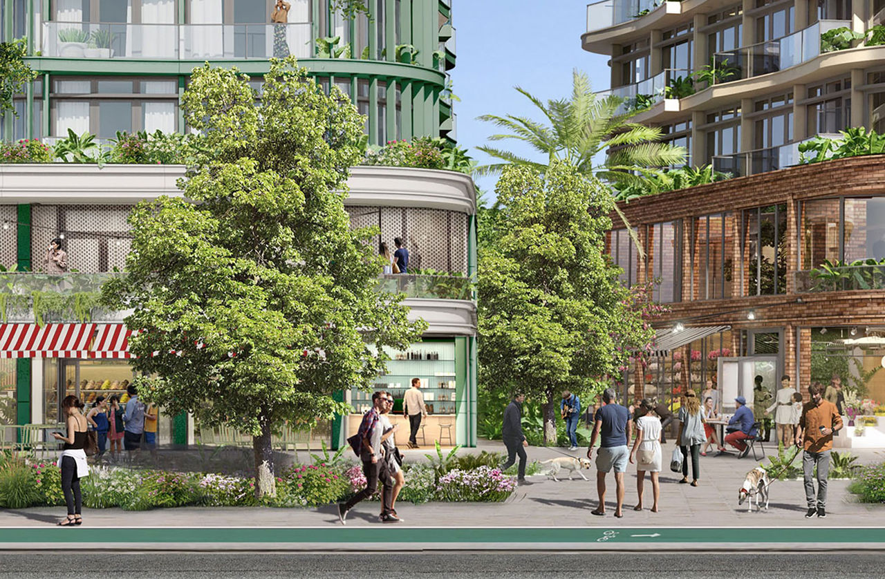 Artist impression of the Mt Gravatt Centre Suburban Precinct