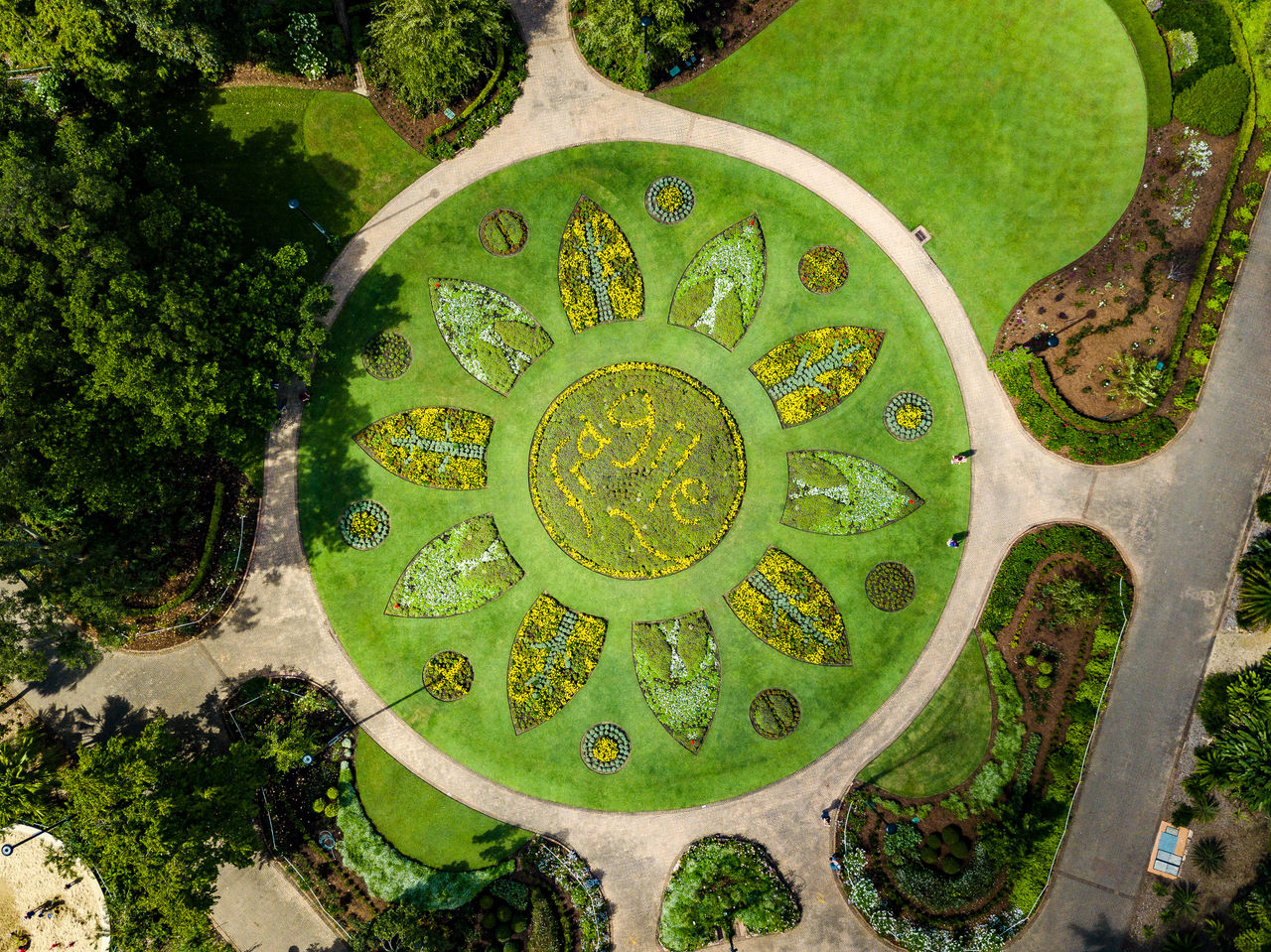 'Say it with flowers' artwork as part of Botanica 2019 at at City Botanic Gardens, Brisbane City