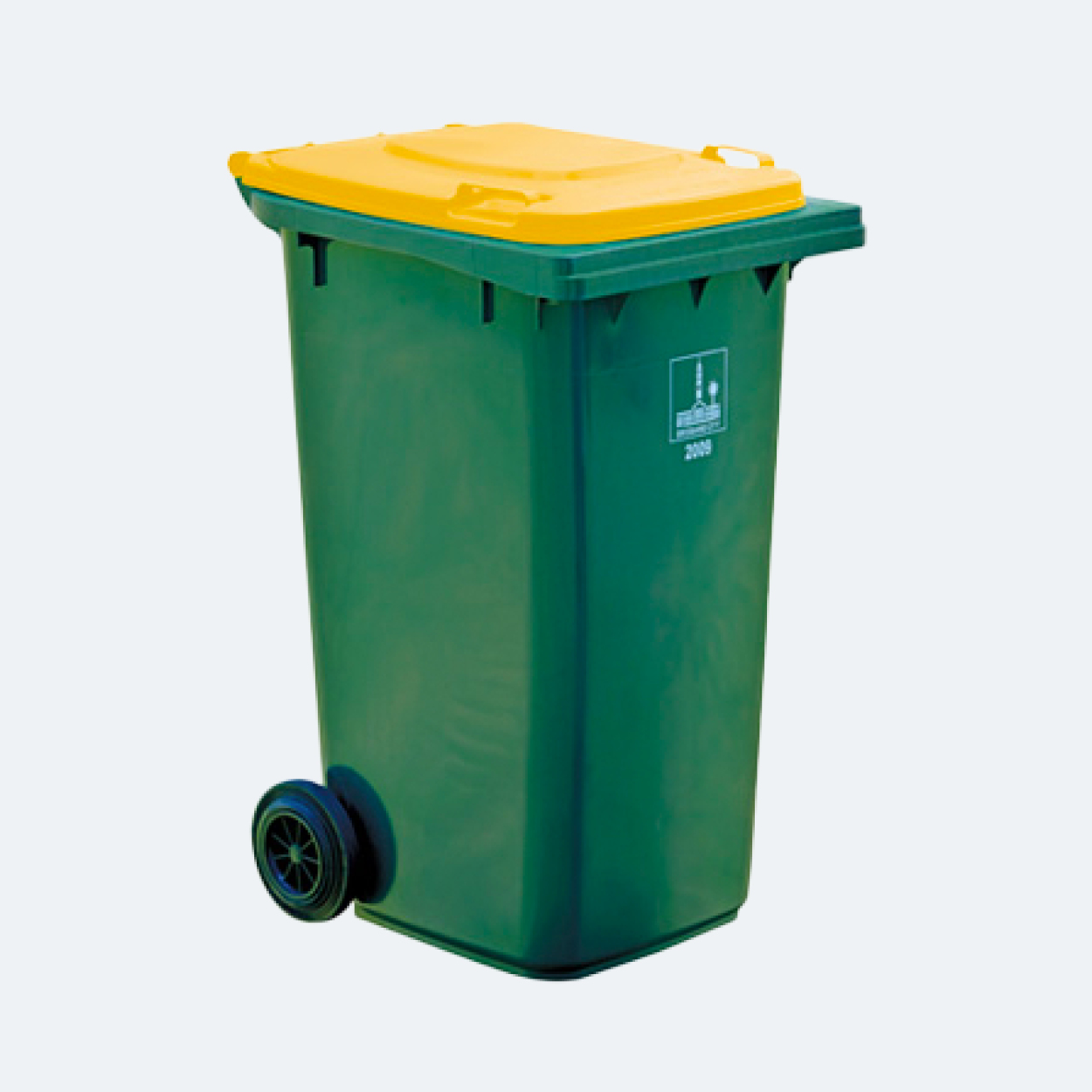 Recycling bin - 240 litre wheelie bin.