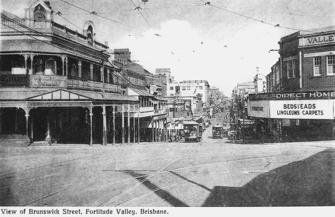 View of Brunswick Street, Fortitude Valley, Brisbane, undated.