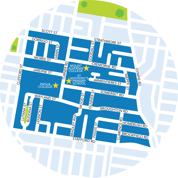 The Kedron Safer School Precinct map.