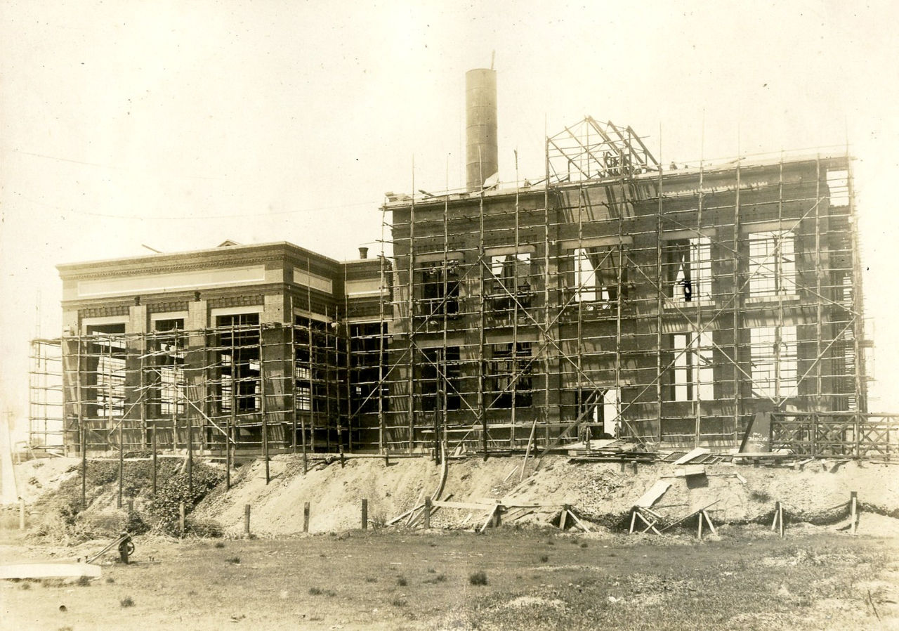 An image of the construction of Brisbane Powerhouse. 