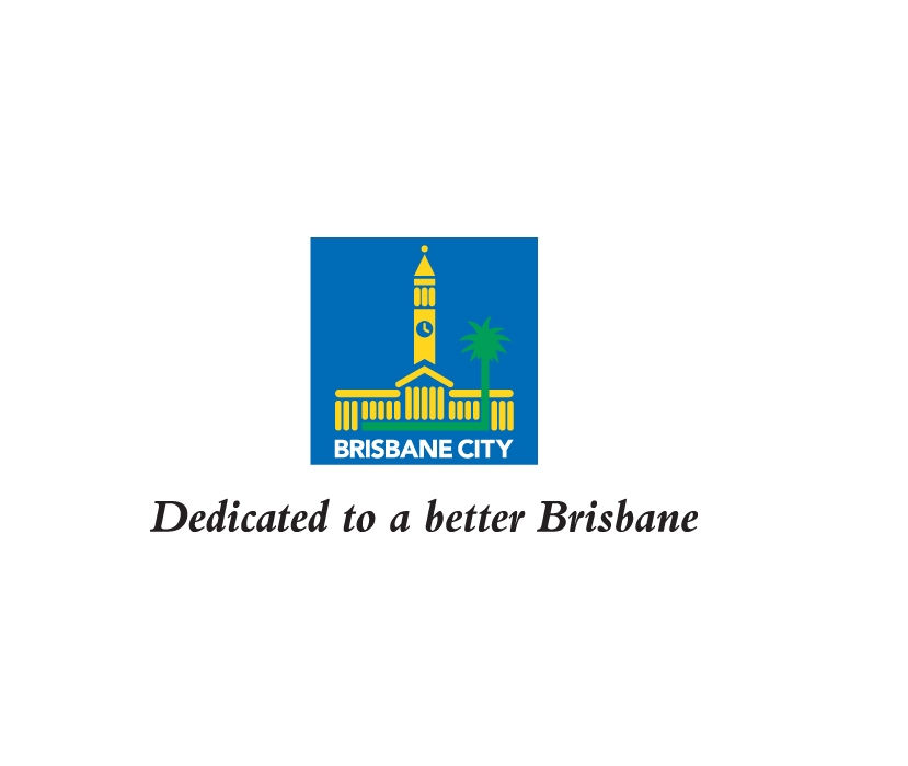 Brisbane City Council logo with tagline, 'Dedicated to a better Brisbane'