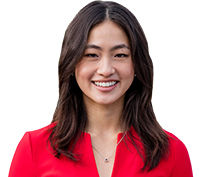 Portrait of Councillor Emily Kim looking at camera.