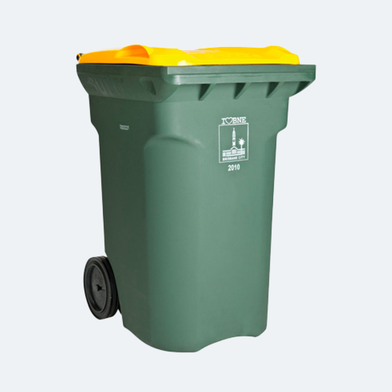Recycling bin - 340 litre wheelie bin.