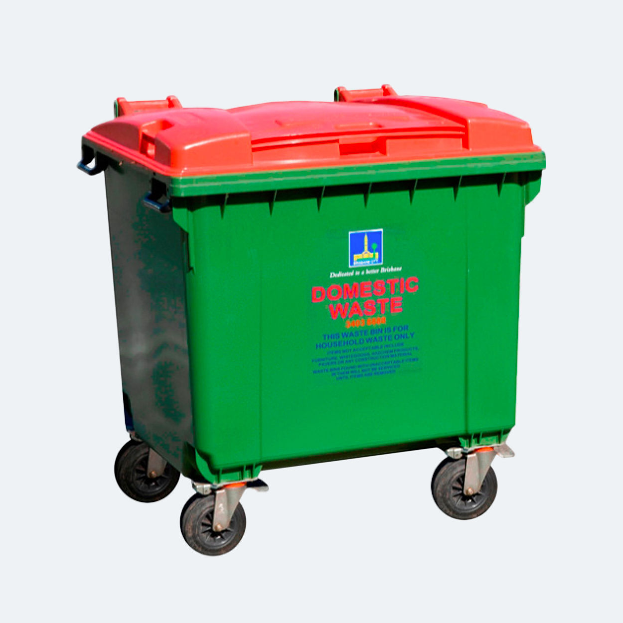Industrial bin - 660 litre and 1,100 litre size options.