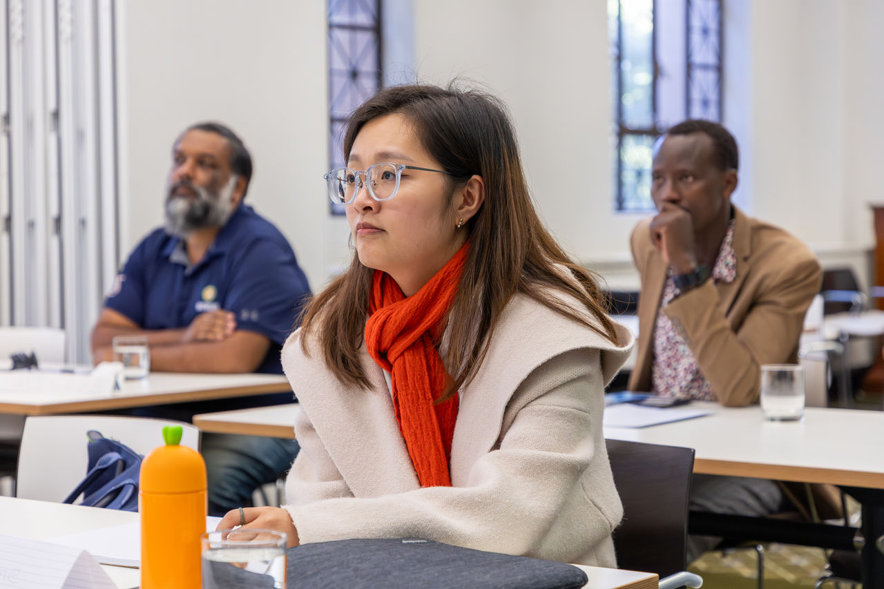 People from different cultural backgrounds taking part in a training course as part of the Lord Mayor's Multicultural Business Scholarship Program..