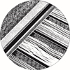 An illustration of woodcut-style train tracks.