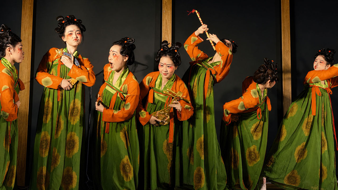 LMPA 2026 Peoples Choice Finalist - Tianbo Zhang - Moonlight Across Cultures. Asian women in traditional dress.