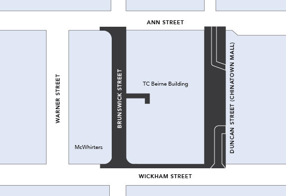Valley Malls busking area map