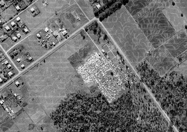 Aerial photograph of Nudgee Cemetery