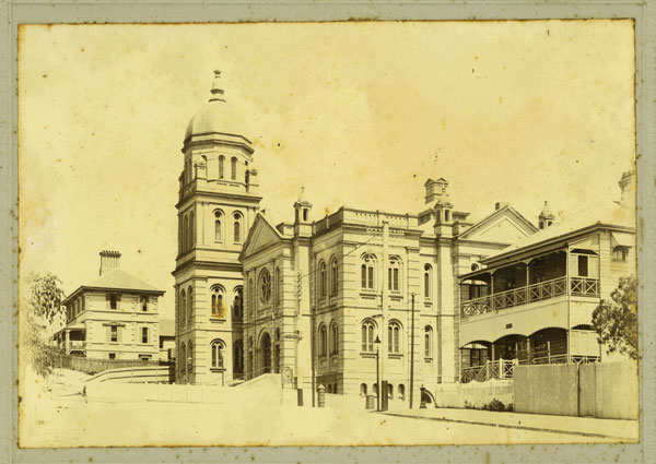 Historical image of Baptist Tabernacle on Wickham Terrace - 1900