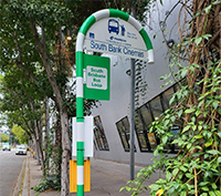 South Brisbane free loop bus stop