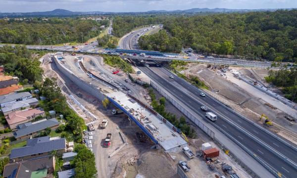 Gateway Motorway at Compton Road (Metropolitan Region) January 2019 (Image provided by Transurban Queensland)