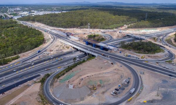 Interchange of the Logan Motorway, Mount Lindesay Highway and Beaudesert Road (Metropolitan Region) January 2019 (Image provided by Transurban Queensland)