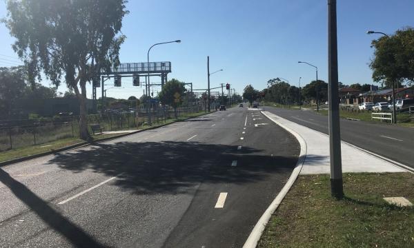 Beenleigh Road at Bonemill Road intersection post-reconfiguration