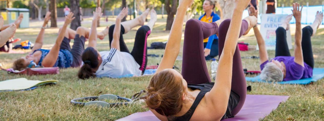 Pilates in the park