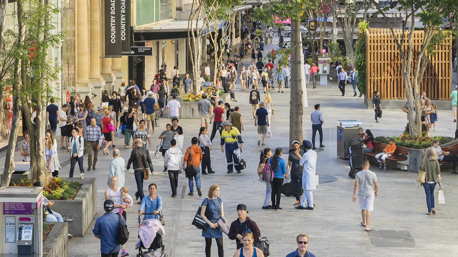 Queen Street Mall, Brisbane's iconic shopping strip