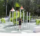 Play equipment in City Botanic Gardens playground